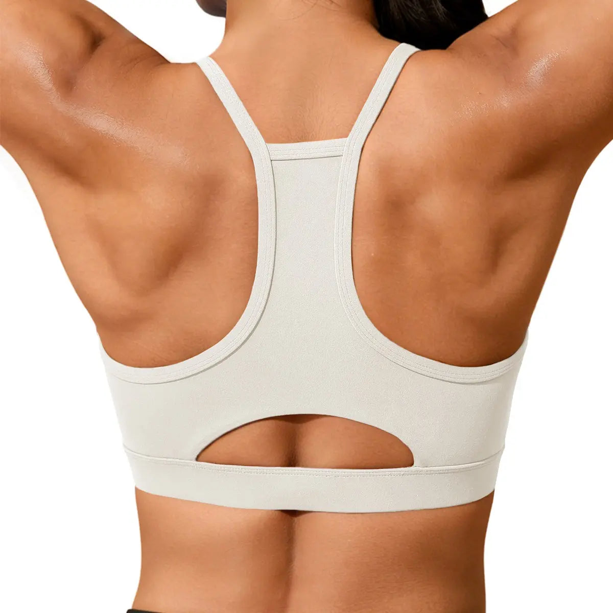 Aoysky Womens Buttery Soft Sports Bra Racer Back Padded Workout Wireless Yoga Gym Crop Tops with Built in Bras