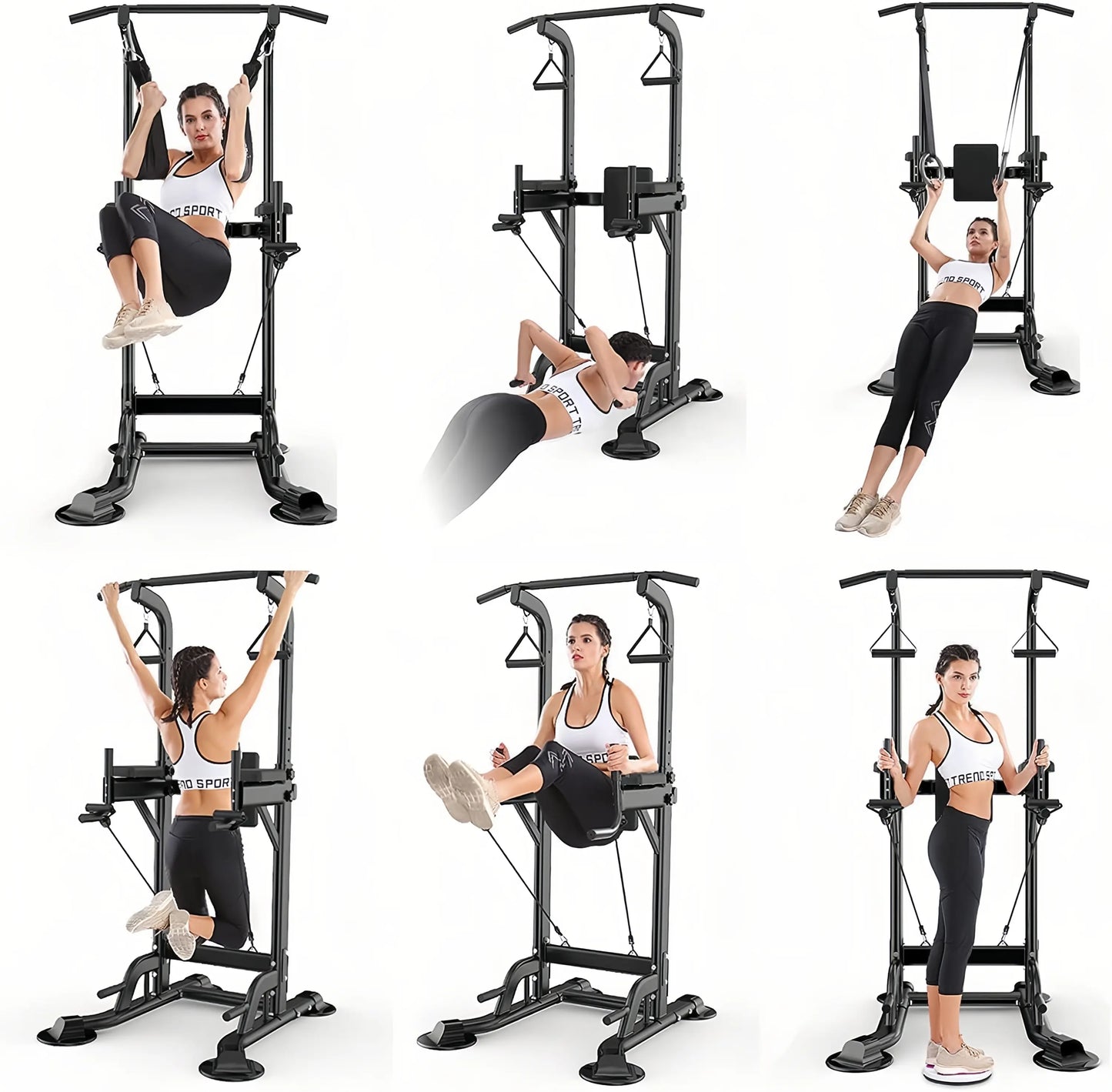 Power Tower Multifunctional Fitness Station for Home Gym Strength Training and Workouts