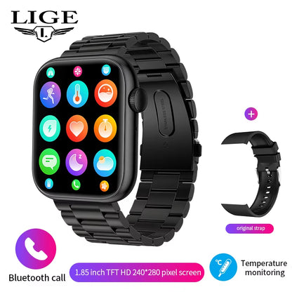 2025 Smartwatch with Wireless Charging, Bluetooth Calling, Custom Watch Faces for Men and Women, Fitness Tracker