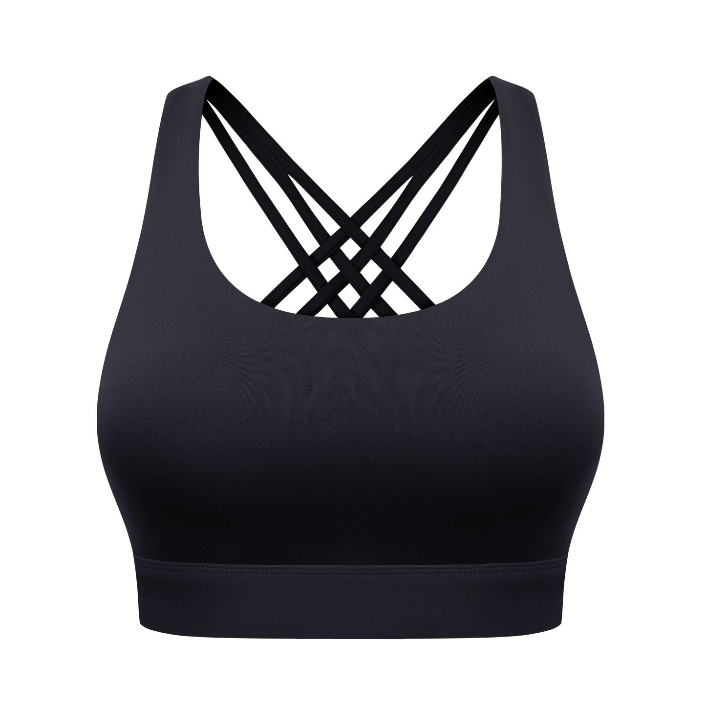Women'S High Impact Sports Bras with Sewn-In Pads,4 Row Adjustable Hook-Eye Closure,Soft and Comfortable Non-Removable Molded Cups,Crisscross Strappy Workout Tops for Yoga Running Tiktokshopspringglowup
