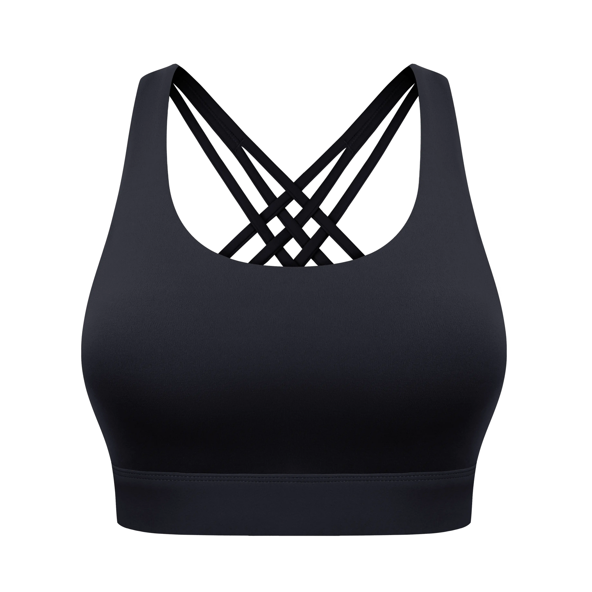 Women'S High Impact Sports Bras with Sewn-In Pads,4 Row Adjustable Hook-Eye Closure,Soft and Comfortable Non-Removable Molded Cups,Crisscross Strappy Workout Tops for Yoga Running Tiktokshopspringglowup
