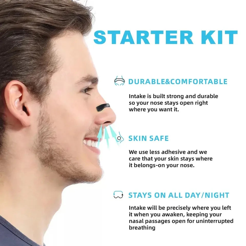 Sport Nasal Dilator Sleep Aid Kit - Magnetic Nasal Strips for Enhanced Breathing and Snoring Reduction
