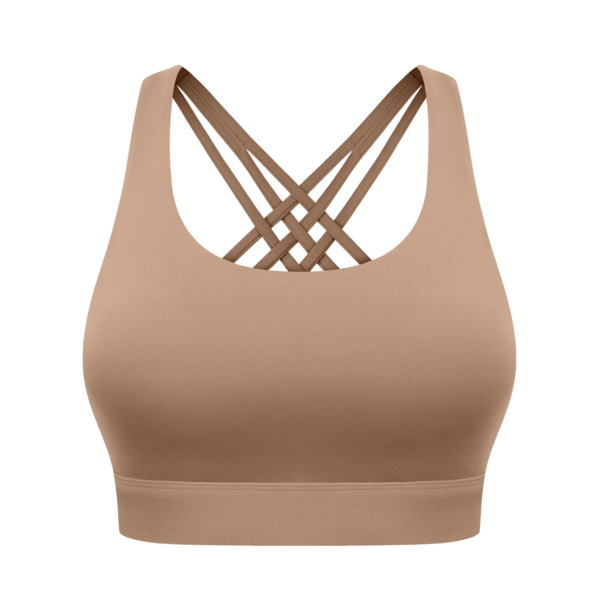 Women'S High Impact Sports Bras with Sewn-In Pads,4 Row Adjustable Hook-Eye Closure,Soft and Comfortable Non-Removable Molded Cups,Crisscross Strappy Workout Tops for Yoga Running Tiktokshopspringglowup