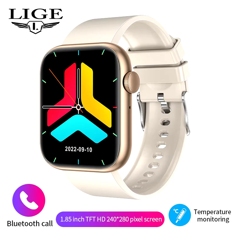 2025 Smartwatch with Wireless Charging, Bluetooth Calling, Custom Watch Faces for Men and Women, Fitness Tracker