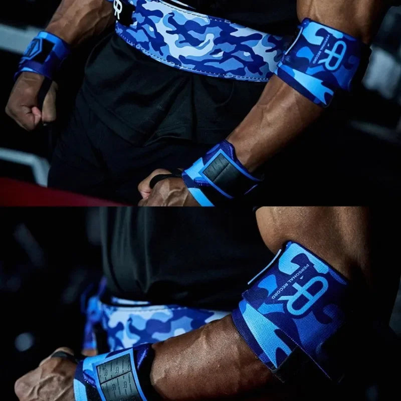 1 Pair Camouflage Elbow Straps for Weight Lifting Gym Fitness Elbow Wraps Powerlifting Elbow Support Workout Protector