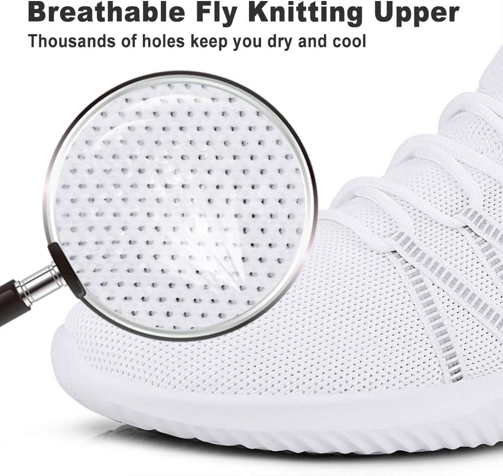 Mens Slip on Running Shoes Breathable Lightweight Comfortable Fashion Non Slip Sneakers for Men