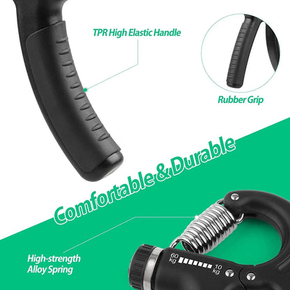 Flexgrip Adjustable Hand Strength Trainer - Resistance Range 22 to 132 lbs