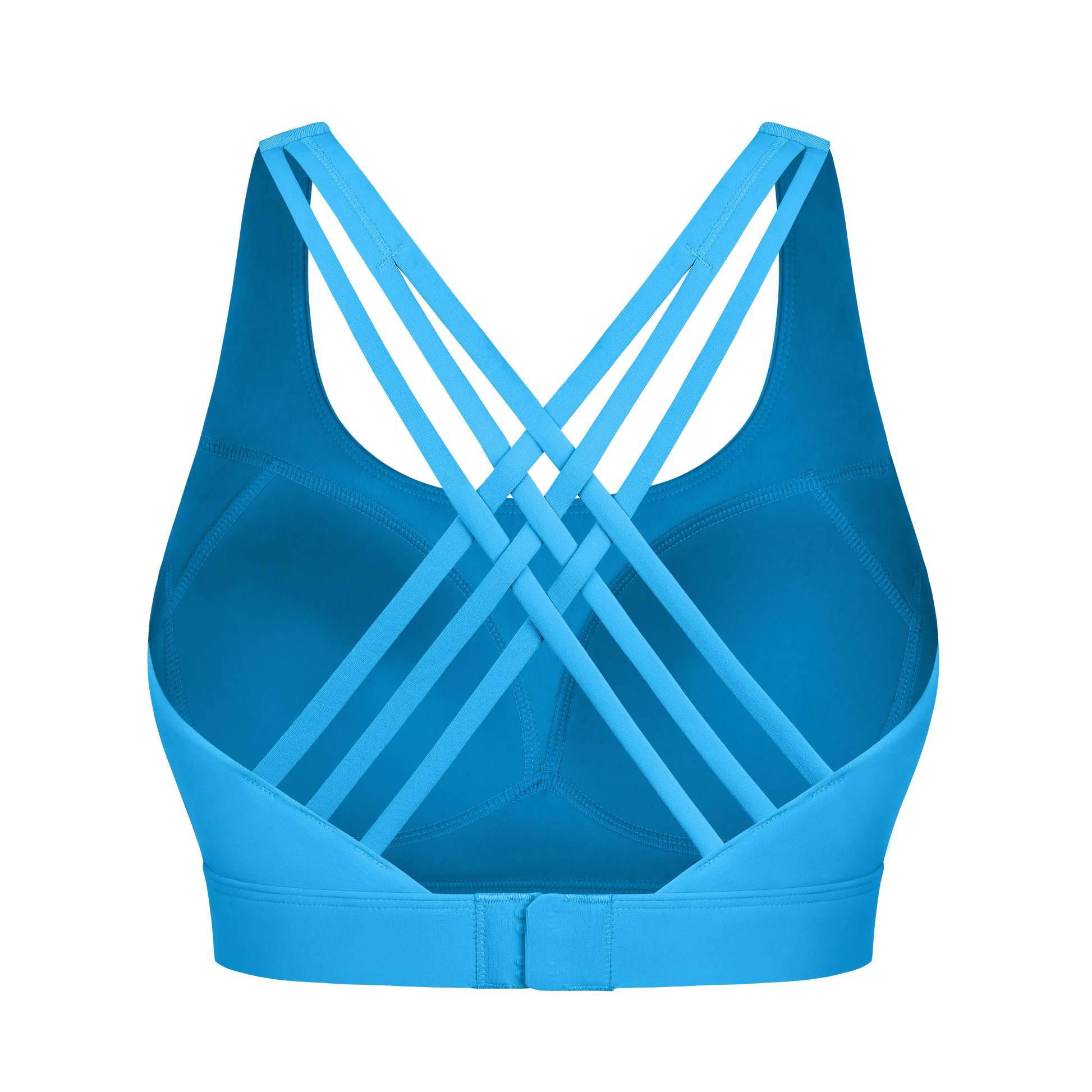 Women'S High Impact Sports Bras with Sewn-In Pads,4 Row Adjustable Hook-Eye Closure,Soft and Comfortable Non-Removable Molded Cups,Crisscross Strappy Workout Tops for Yoga Running Tiktokshopspringglowup