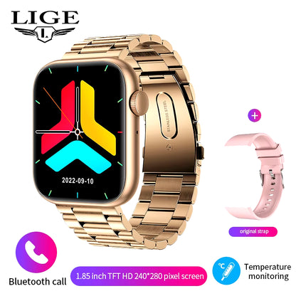 2025 Smartwatch with Wireless Charging, Bluetooth Calling, Custom Watch Faces for Men and Women, Fitness Tracker