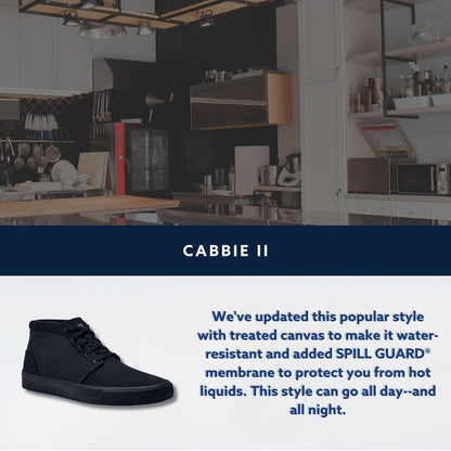 Unisex Slip-Resistant Work Sneakers - Comfortable, Non-Slip Work Shoes for Men & Women in Food Service, Hospitality, Retail - Cabbie II