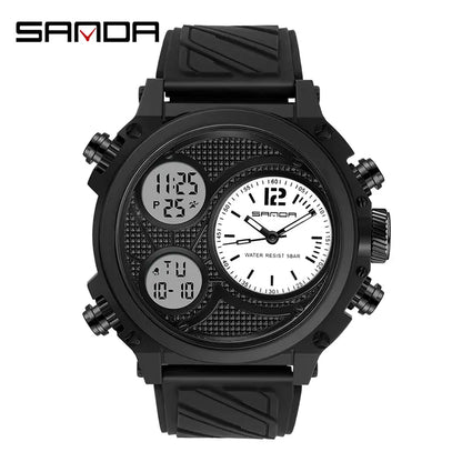 Men's Waterproof Digital Sports Watch with Luminous Dial, Alarm, and Date Display - Stylish Square Smartwatch for Outdoor Activities and Fashionable Occasions