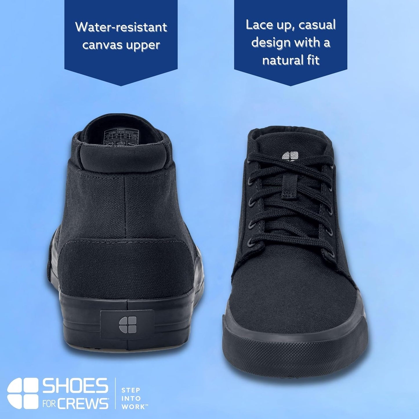 Unisex Slip-Resistant Work Sneakers - Comfortable, Non-Slip Work Shoes for Men & Women in Food Service, Hospitality, Retail - Cabbie II