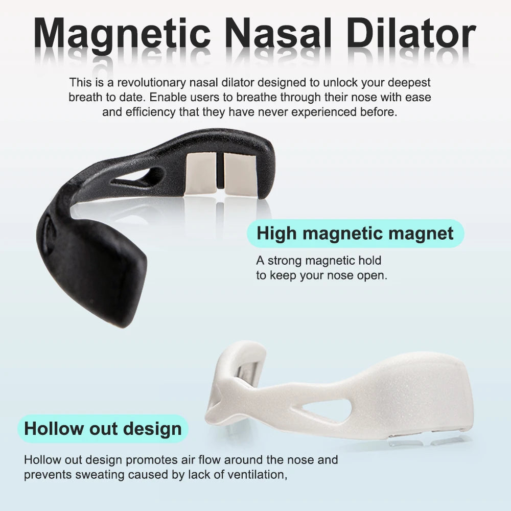 Sport Nasal Dilator Sleep Aid Kit - Magnetic Nasal Strips for Enhanced Breathing and Snoring Reduction