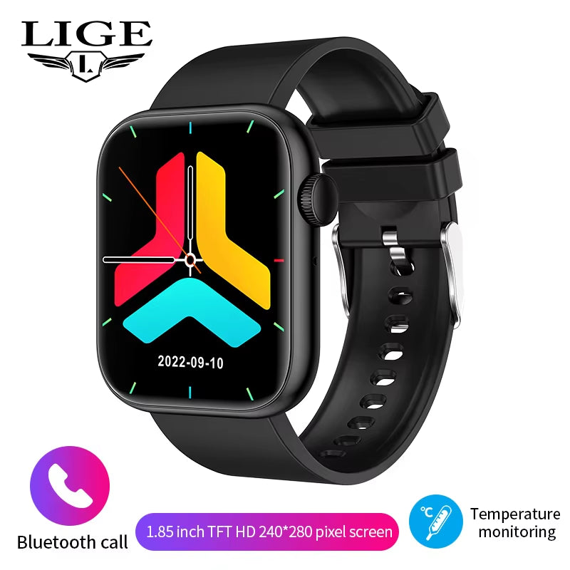 2025 Smartwatch with Wireless Charging, Bluetooth Calling, Custom Watch Faces for Men and Women, Fitness Tracker
