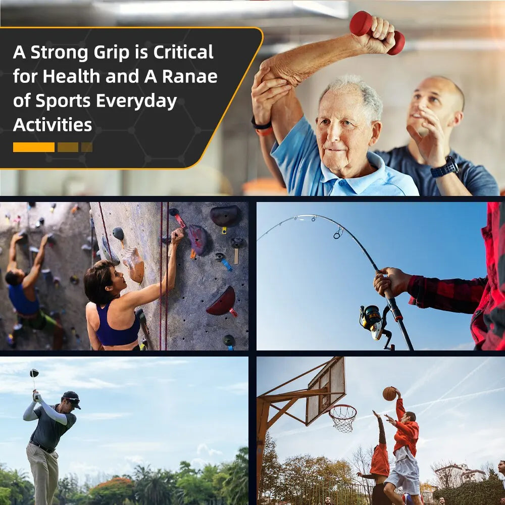 Digital Hand Dynamometer Grip Strength Tester - 265 lbs / 120 kg Capacity with USB and LCD Screen for Power Training and Sports Performance