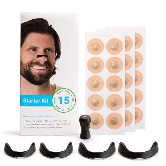 Sport Nasal Dilator Sleep Aid Kit - Magnetic Nasal Strips for Enhanced Breathing and Snoring Reduction
