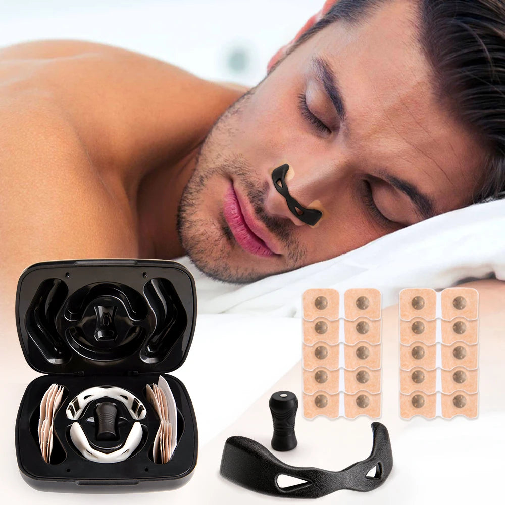 Sport Nasal Dilator Sleep Aid Kit - Magnetic Nasal Strips for Enhanced Breathing and Snoring Reduction