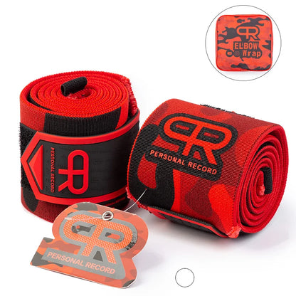 1 Pair Camouflage Elbow Straps for Weight Lifting Gym Fitness Elbow Wraps Powerlifting Elbow Support Workout Protector