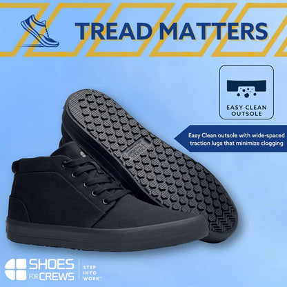 Unisex Slip-Resistant Work Sneakers - Comfortable, Non-Slip Work Shoes for Men & Women in Food Service, Hospitality, Retail - Cabbie II