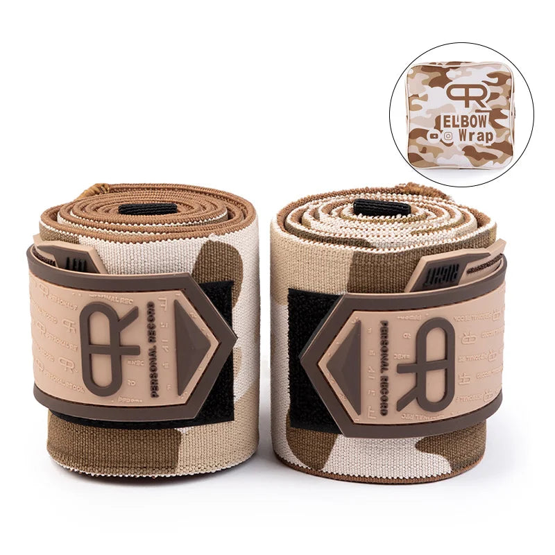 1 Pair Camouflage Elbow Straps for Weight Lifting Gym Fitness Elbow Wraps Powerlifting Elbow Support Workout Protector