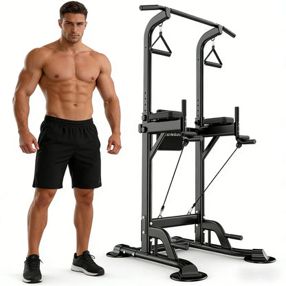 Power Tower Multifunctional Fitness Station for Home Gym Strength Training and Workouts