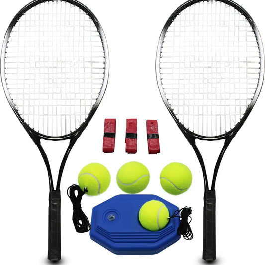 Magicorange Tennis Racket Set for Adults - Includes 2 Racquets, 4 Tennis Balls, 3 Overgrips, and 1 Carry Bag - Ideal for Beginners and Professionals