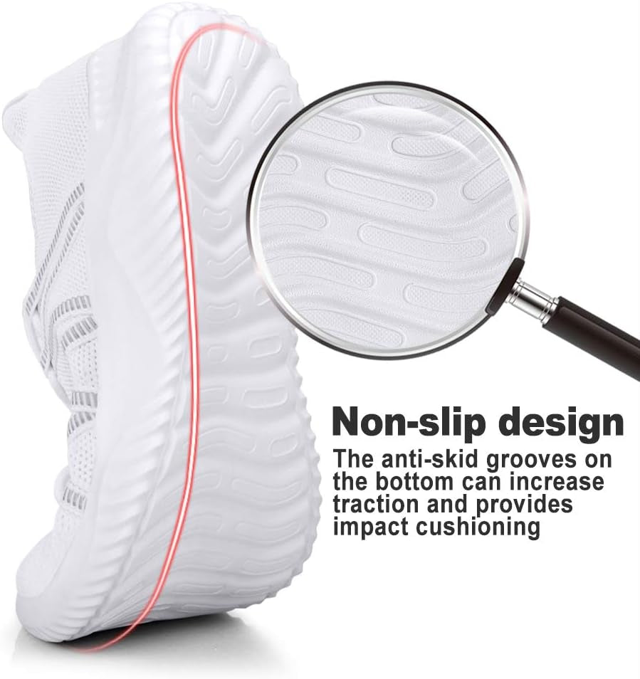 Mens Slip on Running Shoes Breathable Lightweight Comfortable Fashion Non Slip Sneakers for Men