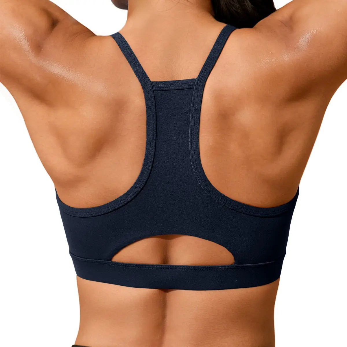 Aoysky Womens Buttery Soft Sports Bra Racer Back Padded Workout Wireless Yoga Gym Crop Tops with Built in Bras