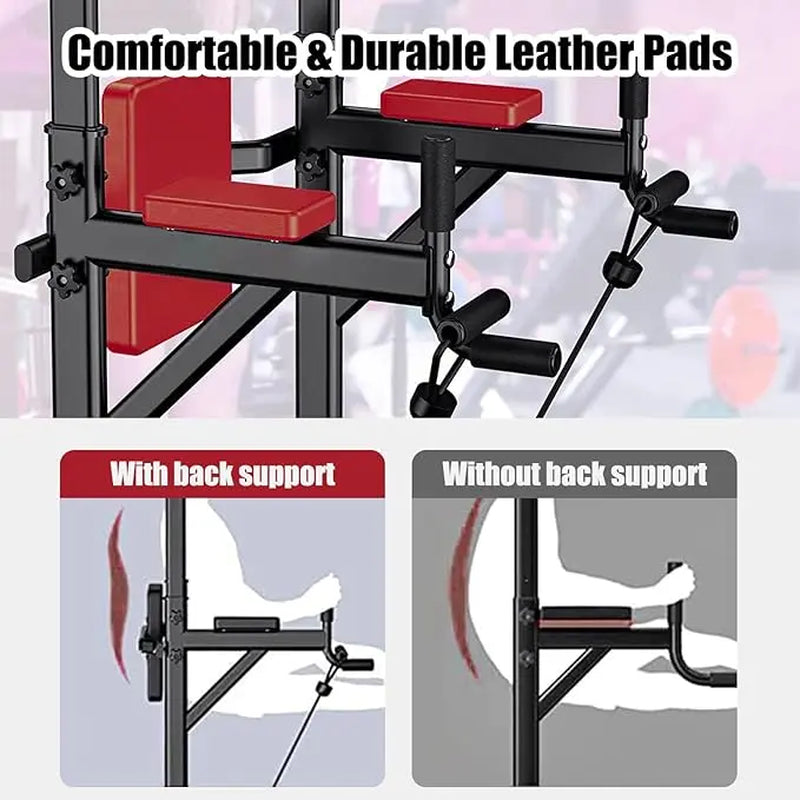 Power Tower Multifunctional Fitness Station for Home Gym Strength Training and Workouts