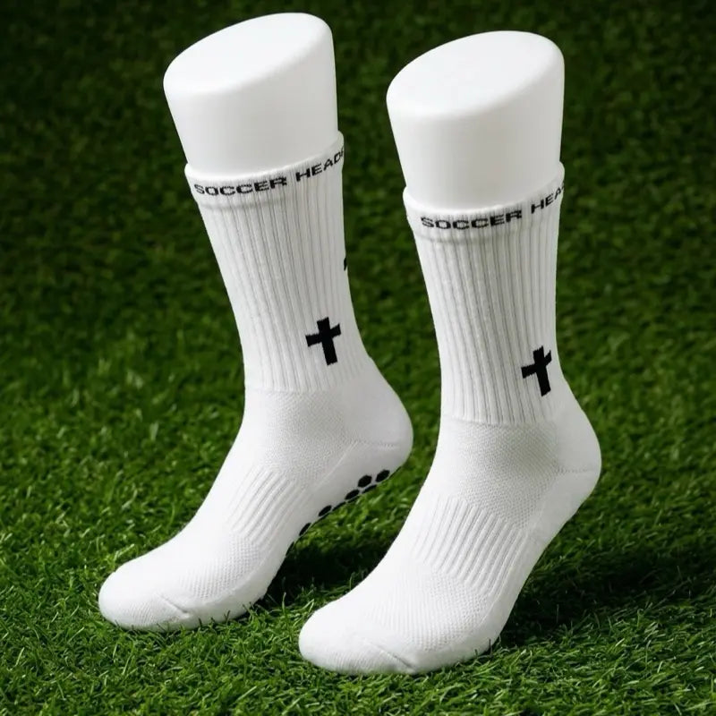 Soccer Head Grip Socks - Available in Youth and Adult Sizes (1, 3, or 6 Pairs)